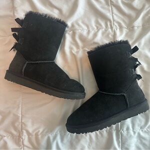 Black Ugg Bow Boots
